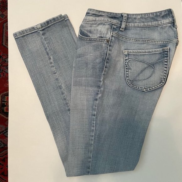 Chico's Acid Wash Women's Straight Leg Jeans - Picture 1 of 5